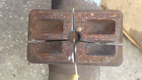 1996 Ford Bronco - cut it all the way across the middle. try and avoid cutting too deep like i did
