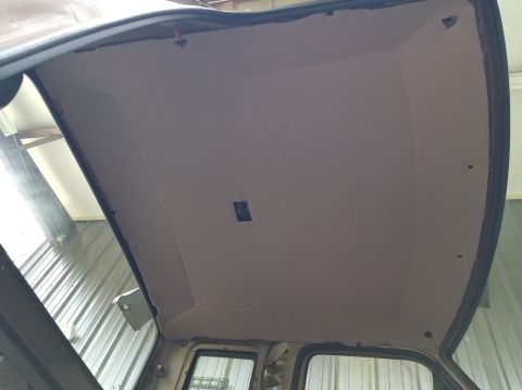 1993 Ford F-250 - The new headliner material (~$22/yd at a fabric supply in 2019) went on pretty easily, but I might not have stretched it enough. IF THE IMA…