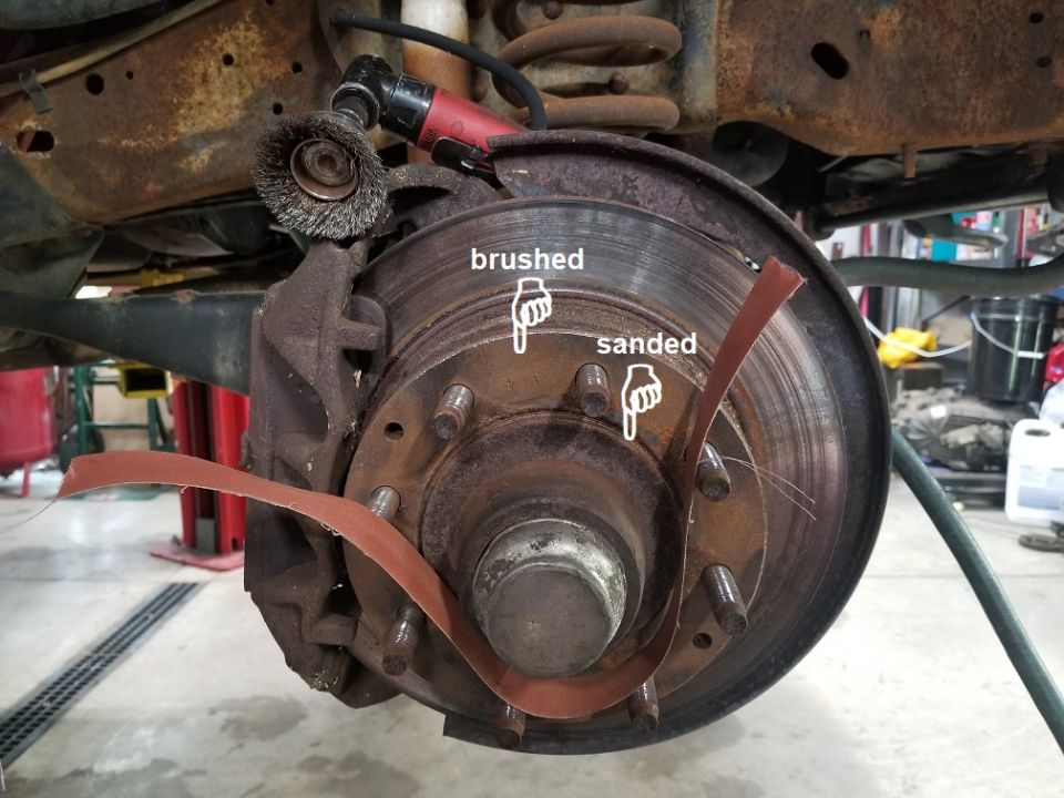 The wheel mounting surfaces (including on the wheels themselves) need to be cleaned every time a wheel is removed.