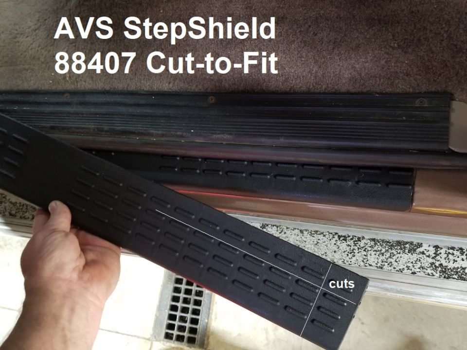 [url=https://www.amazon.com/dp/B00062YD0K]StepShields (88407)[/url] protect the paint on the thresholds. I use tin snips to cut them.