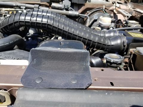 1993 Ford F-250 - Screen keeps rodents, bugs, & debris out of the air filter housing. The grill is also screened, and the HVAC air intake. IF THE IMAGE IS TO…