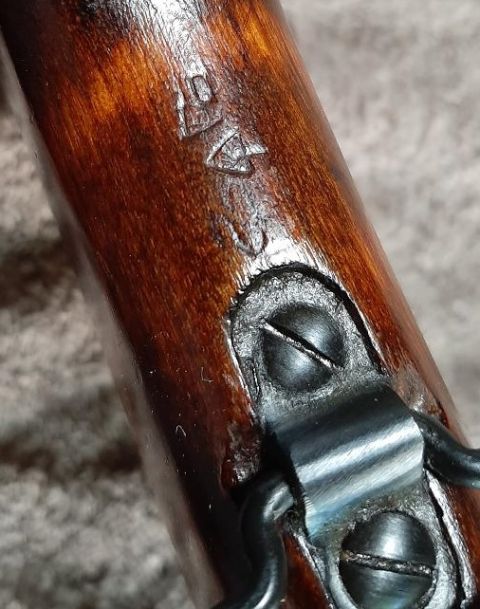 2003 Ford F-250 - Wood stock with stamped markings and metal hardware. Supermotors.net watermark visible.
