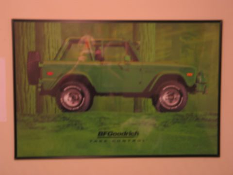 1995 Ford Bronco - A green 1978 Ford Bronco is depicted in a side profile against a background of trees and grass.