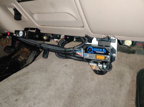1996 Ford Bronco - 20200515 - Transmission controller is mounted with a bracket that mounts to the OBDII port location.