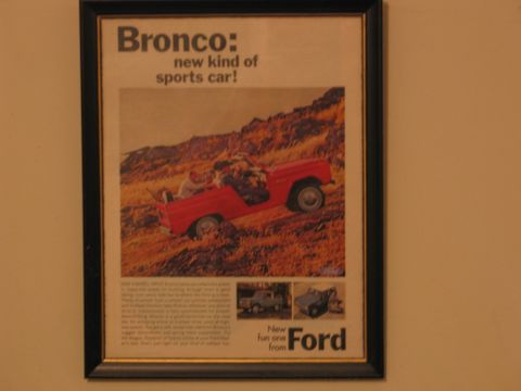 1995 Ford Bronco - Advertisement for the Ford Bronco, highlighting it as a 'new kind of sports car'.