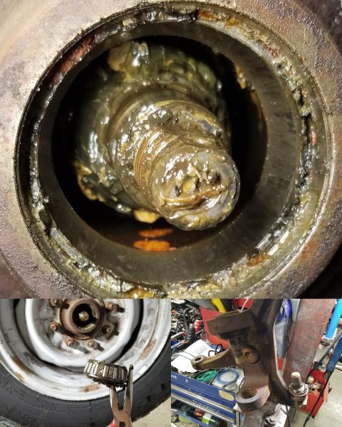 1993 Ford F-250 - Once the 17-year-old tire noise was eliminated, a bearing roar became apparent. The lack of grease in the hubs made it inevitable, even wit…