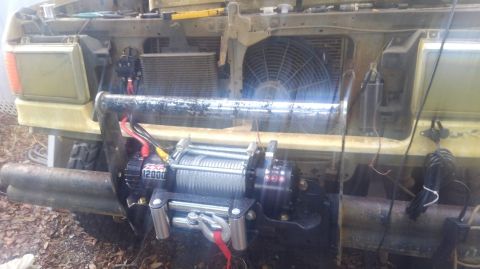1988 Ford Bronco - as i do with all my trucks, i disassembled the relay box that normally mounts on top of the winch. i mounted the relay on the core support.…