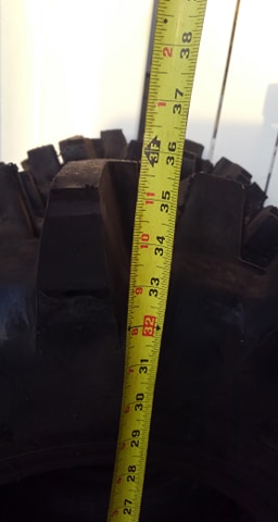 1988 Ford Bronco - they measure out to about 36 inches tall once installed and aired up