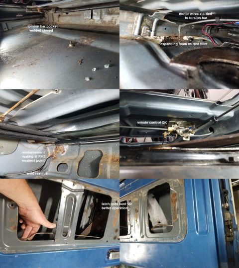 1989 Ford Bronco - There are a few other issues in the t/g that can wait until they become more-urgent. While it was open, I adjusted the latch rods to make t…