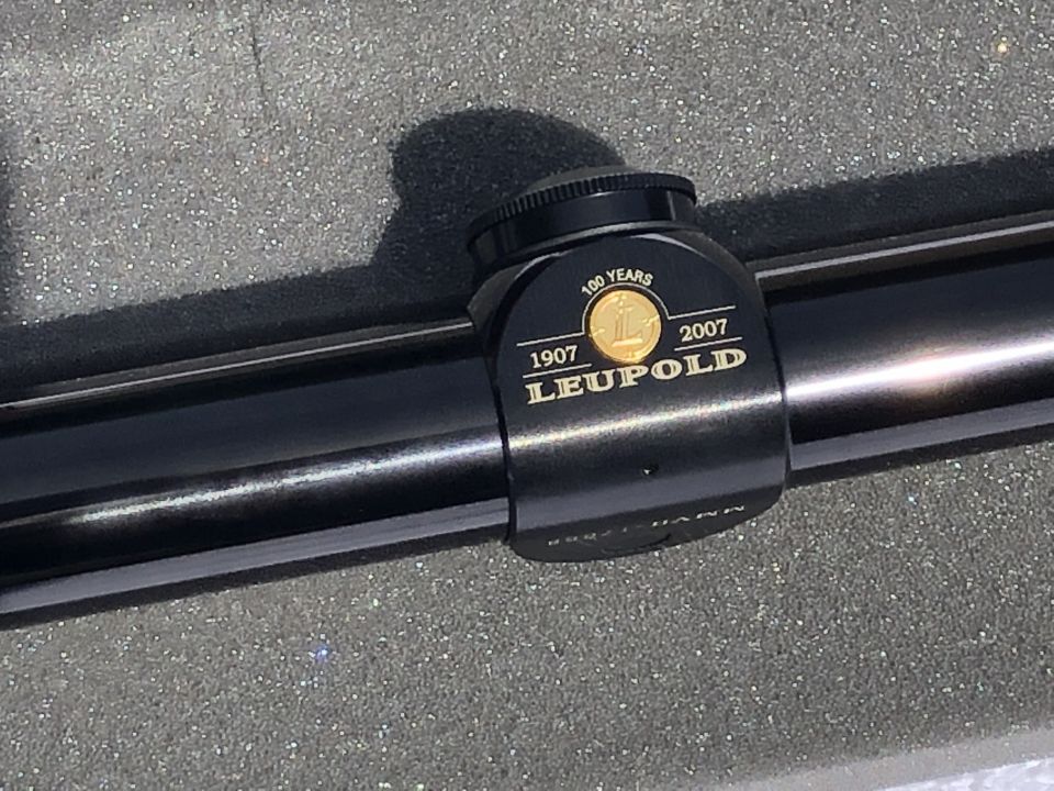 Leupold scope with 100 years anniversary marking from 1907-2007