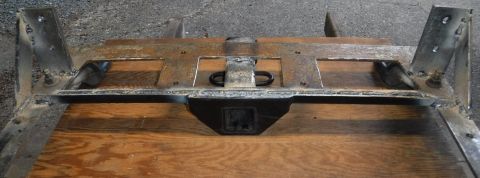 1992 Ford Bronco - Rear view of the hitch receiver addition.
