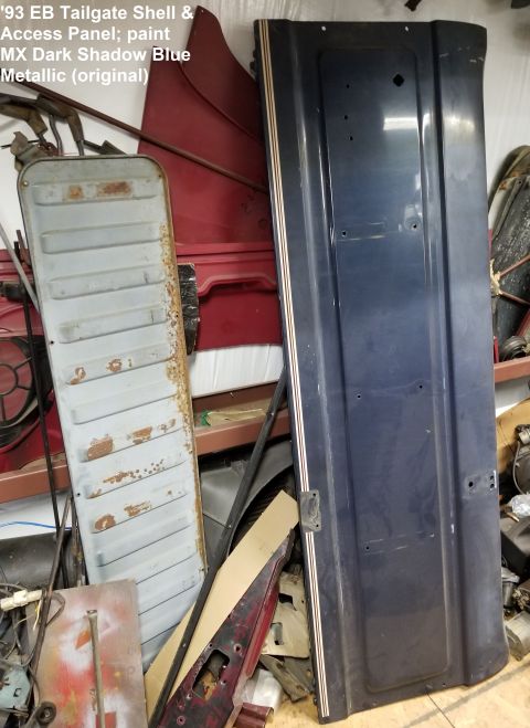 1983 Ford Bronco - This is the tailgate shell E8TZ-9840700-A & access panel D8TZ-9840704-A for my '93 EB Bronco. IF THE IMAGE IS TOO SMALL, click it. Ships fr…