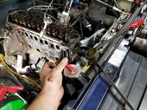 1995 Ford F-150 - I had noticed last year that someone put these cheap rubber bore plugs in, and I had already bought a new brass set, but I was waiting for…