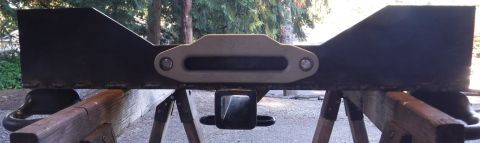 1992 Ford Bronco - Front face tacked in place and fairlead on for a better representation of the final product.