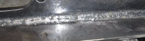 1992 Ford Bronco - Close-up of the final pass welds.