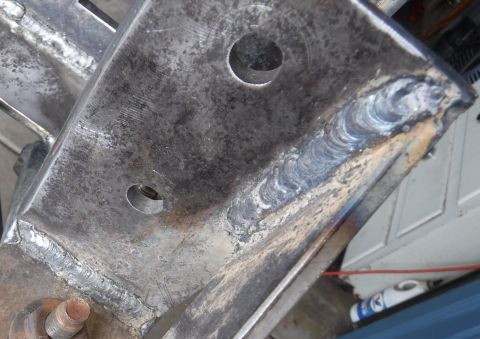 1992 Ford Bronco - Close-up of the final pass welds.