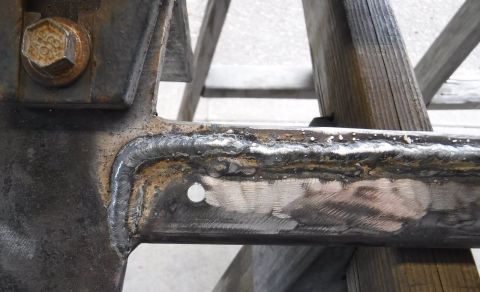 1992 Ford Bronco - Close-up of the final pass welds.