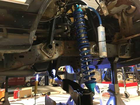1987 Ford Bronco - Front shock mocked up