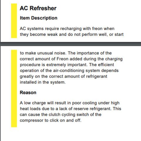 2018 Toyota 4Runner - This document details the AC Refresher system, explaining its item description and the reasons for potential issues.
