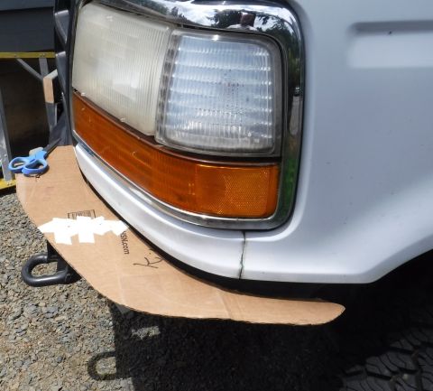 1992 Ford Bronco - Bumper wing, stock profile.