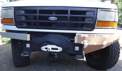 1992 Ford Bronco - Extended the bottom portion to mesh better with the winch tray. Not quite as streamlined as the previous version, but better integrated. Th…