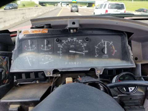1997 Ford F-250 - The dash was badly cracked when I bought it, and I've been ripping pieces off randomly for amusement. But I want to mount the TPMS display,…