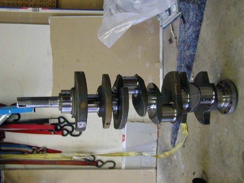 1979 Ford Bronco - A crankshaft is shown, a critical component of an internal combustion engine.