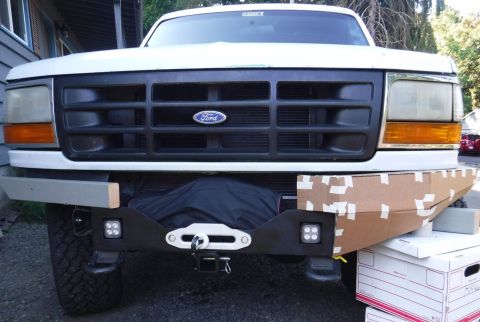 1992 Ford Bronco - Tidied up the template to get more precise lines and copy measurements over to the steel. Propped up close to level to remove some of the g…