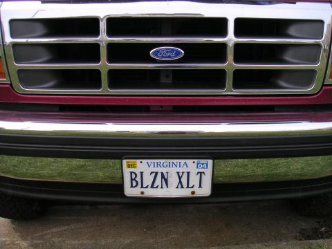 1994 Ford Bronco - nice plates
