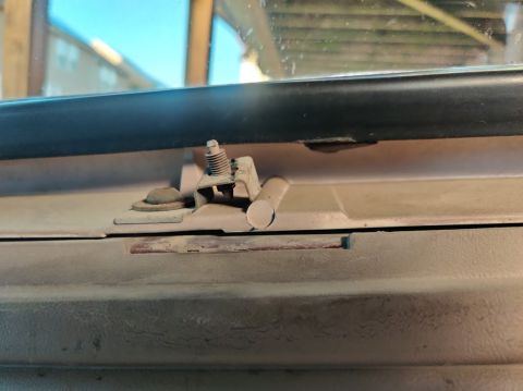 1996 Ford Bronco - 20200715 - This is what the trim clips are hooking into to hold the trim below the hard-top window. Had to get them out with plyers, but ca…