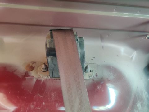1996 Ford Bronco - 20200718 - The rear seat belts will have to come out completely since I can't get the side trim off without taking the seatbelts out. Here…