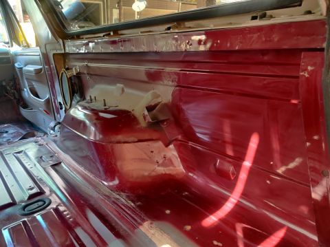 1996 Ford Bronco - 20200718 - After getting the carpets out, there was just a lot of vacuuming and wiping down to do. 25 years of built up dust and grime.