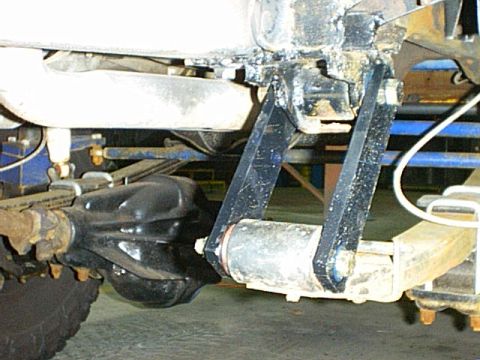 1995 Ford Bronco - I lowered the front hanger bolts about 1 inch then made these shackles to even things out. They are longer than before, a little thicker an…