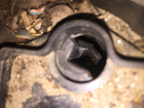 1998 Ford Ranger - This image shows a close-up view of a hexagonal recess within a mechanical component, likely part of a vehicle's engine or drivetrain.
