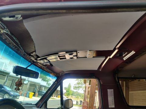 1996 Ford Bronco - 20200719 - Used 3m spray high strength 90 spray cement on this Hydrophobic Melamine Foam (HMF) as the second layer of sound deadening for t…
