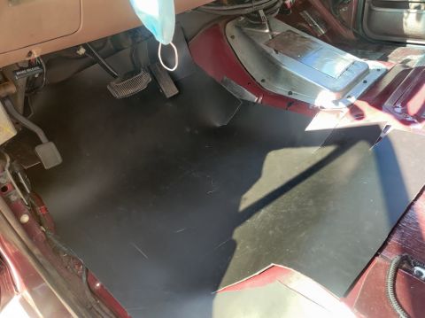 1996 Ford Bronco - 20200719 - It was 105 degrees today so I had to quit after trimming up this first piece. Lots of placing, removing, cutting, repeat.