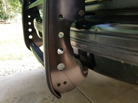 1996 Ford Bronco - The [url=https://www.gorhino.com/part-search/3315mb]GoRhino 3315MB StepGuard attachments to the bumper are unfortunate. Several bolts are d…