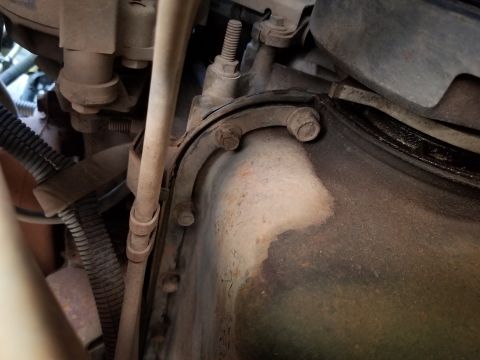 1996 Ford Bronco - Oil pan is surprisingly dry, but both engine mounts are broken. R&R engine or transmission mount (each) $50 [url=https://www.supermotors.ne…