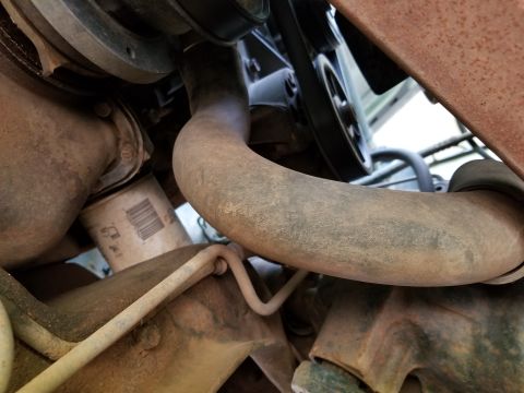 1996 Ford Bronco - Oil pan, oil filter, & steering pump are surprisingly dry. Engine oil, PSF, ATF levels correct. Refrigerant empty & coolant 1gal. low. Supp…