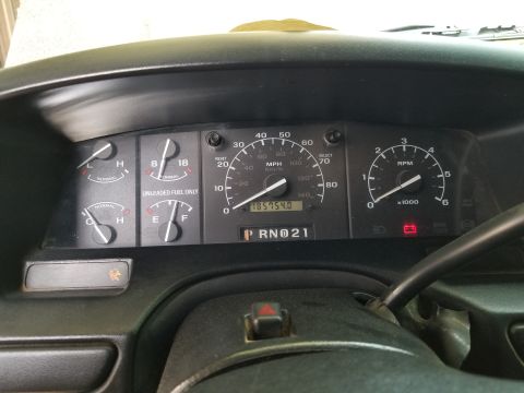 1996 Ford Bronco - 185,754 miles. The brake warning light does not come on for the e-brake (dirty contact), and the CEL doesn't come on (probably bulb removed…