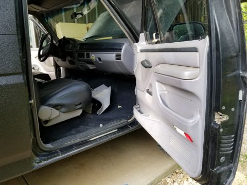 1996 Ford Bronco - The inner weatherbelt is missing from the door panel. Install inner weatherbelt $15 (while door panel is off) DONE New aftermarket weatherb…