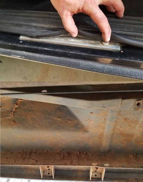 1996 Ford Bronco - It's common for these bolts to damage the wiring, but these seem to have been installed without doing that. There are some extra wires unde…