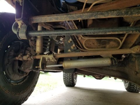 1996 Ford Bronco - There's a bunch of steel booger-welded on for the steering & suspension mods. The lift bolts appear to be holding tight, but they will need…
