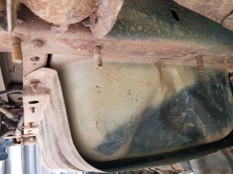1996 Ford Bronco - The frame is slightly bent where the receiver used to be bolted beside the gas tank.