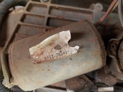 1996 Ford Bronco - ESOF motor label is degraded
