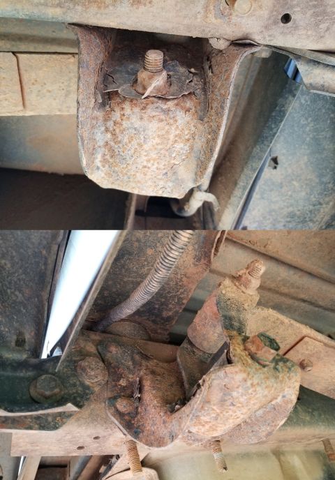 1996 Ford Bronco - The rear spring hangers are getting thin. IF THE IMAGE IS TOO SMALL, click it. [url=https://www.supermotors.net/registry/media/260055] http…
