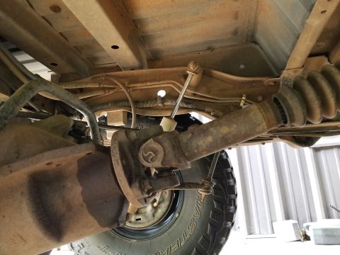 1996 Ford Bronco - The rear pinion seal is weeping, and it makes a tiny squeak. IF THE IMAGE IS TOO SMALL, click it.