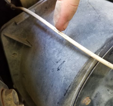 1996 Ford Bronco - This just broke out when I moved the tube, so it certainly needs to be replaced now.