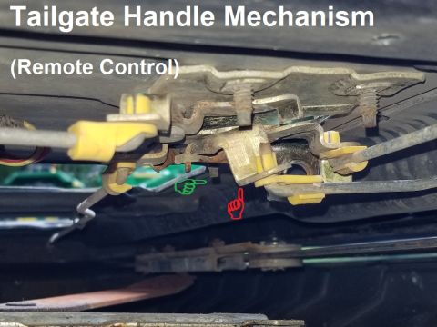 1996 Ford Bronco - This mechanism is severely bent.
