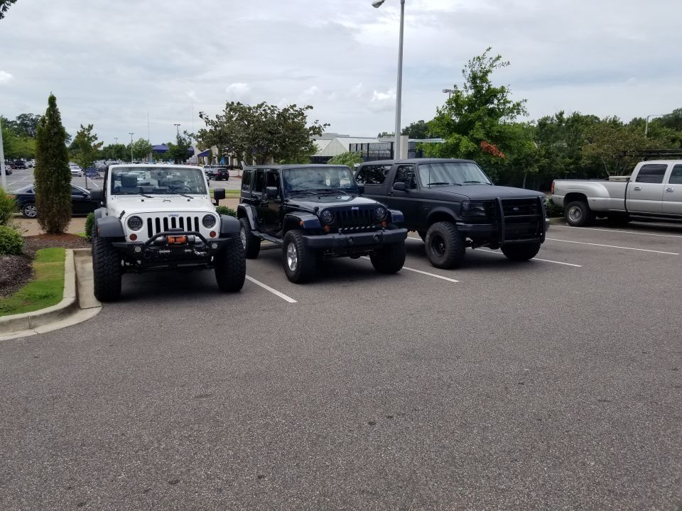 Black Broncos Matter

It got us to lunch with no problem, and we found a good parking spot. We had to run a short errand before returning, including a long idle time. Just before arriving back where we started, the engine lost power and stalled moments after pulling into the parking lot. With 4 mechanics focused on it, we quickly diagnosed it as low (no) fuel pressure. About 30 min. later, after hooking it up to pull back into the shop, it started & ran like it had done for most of the drive. That excluded many possibilities like a clogged filter, or stuck gauge (not showing low fuel).